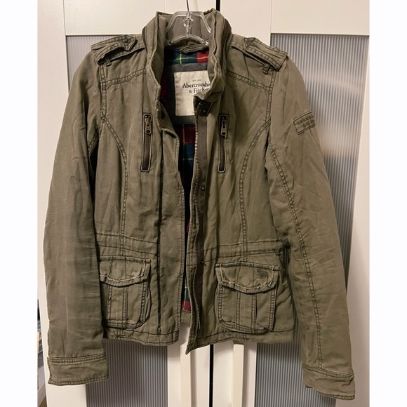 Abercrombie & Fitch Jackets & Blazers - Vintage Abercrombie & Fitch A&F Dark Green Fully Lined Jacket Y2K